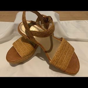 Stuart Weitzman Barbados Raffia Platform Sandals